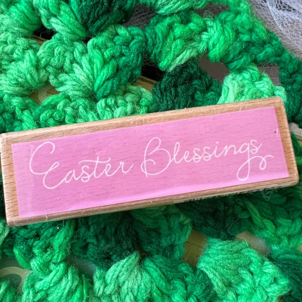 Brand new Easter Blessings rubber stamp.  Studio G